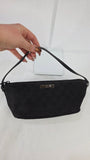 Gucci GG Brown/Black Canvas Boat Shoulder Bag - 3277