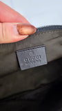 Gucci GG Brown/Black Canvas Boat Shoulder Bag - 3277