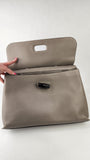 Gucci Grey Leather 2way Bag - G0301