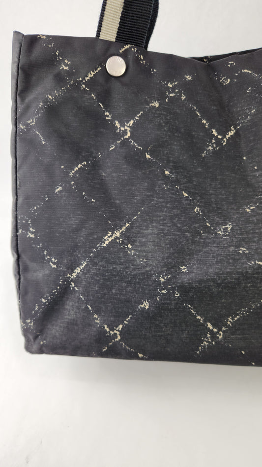 Chanel Black Nylon Travel Line Tote Bag - G0324