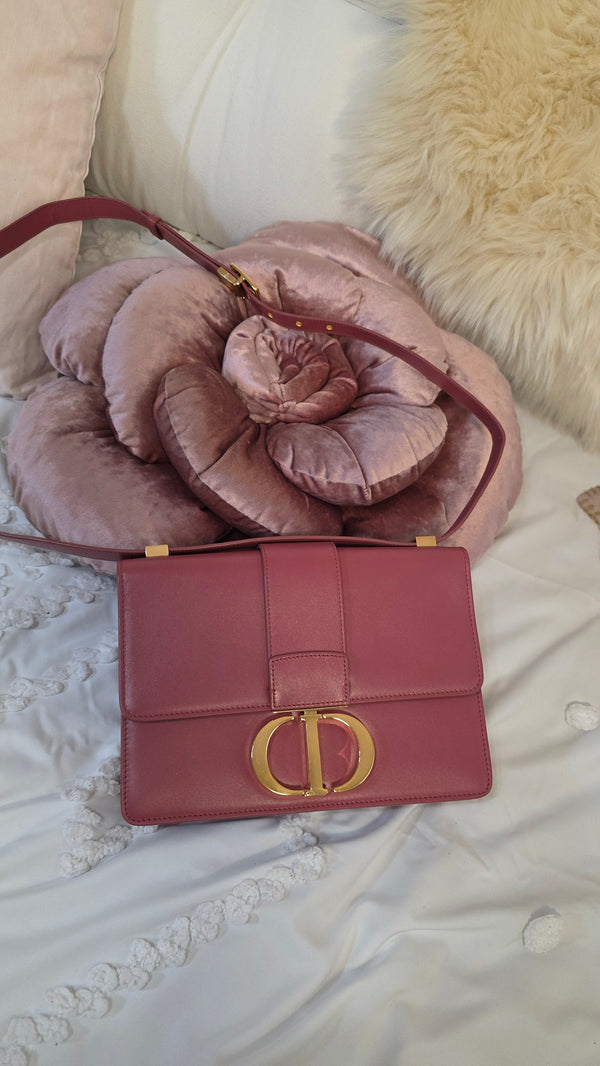 Christian Dior 30 Montaigne Pink Leather Shoulder Bag - 3256