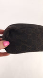 Gucci GG Brown/Black Canvas Pouch - G0283