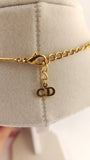 Christian Dior Gold Tone CD Necklace - G0314
