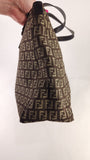 Fendi Zucchino Brown Canvas Tote - G0338