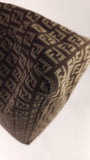 Fendi Zucchino Brown Canvas Tote - G0338