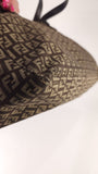 Fendi Zucchino Brown Canvas Tote - G0338