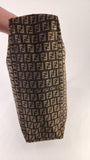 Fendi Zucchino Brown Canvas Tote - G0338