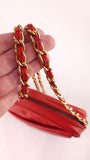Chanel Matelasse Chain Red Lamb Skin Shoulder Bag - G0272