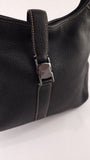 Salvatore Ferragamo Black Leather Shoulder Bag - 3372