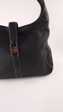 Salvatore Ferragamo Black Leather Shoulder Bag - 3372
