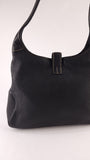 Salvatore Ferragamo Black Leather Shoulder Bag - 3372