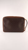 Celine Brown Macadam Wristlet Clutch - 3346
