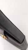 Salvatore Ferragamo Gancini Black Leather Shoulder Bag - 3373