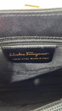 Salvatore Ferragamo Gancini Black Leather Shoulder Bag - 3373