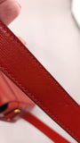 Celine Red Leather Shoulder Bag - 3370