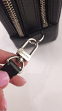 Louis Vuitton Black Leather Taiga Pouch - G0355