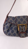 Celine Paris Macadam Denim Canvas Shoulder Bag - R0193