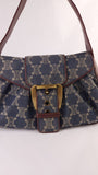 Celine Paris Macadam Denim Canvas Shoulder Bag - R0193