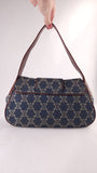 Celine Paris Macadam Denim Canvas Shoulder Bag - R0193