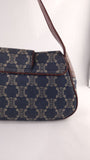 Celine Paris Macadam Denim Canvas Shoulder Bag - R0193