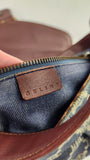 Celine Paris Macadam Denim Canvas Shoulder Bag - R0193
