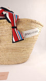 Miu Miu Beige Raffia Tote Bag - 3368