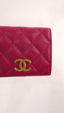 Chanel Pink Lambskin Compact Wallet - 3488