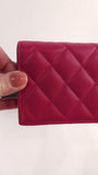 Chanel Pink Lambskin Compact Wallet - 3488