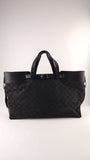 Gucci GG Black Canvas w/Leather Tote Bag - G0417