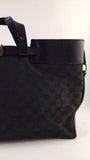 Gucci GG Black Canvas w/Leather Tote Bag - G0417