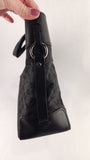 Gucci GG Black Canvas w/Leather Tote Bag - G0417