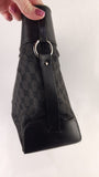 Gucci GG Black Canvas w/Leather Tote Bag - G0417