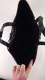Gucci GG Black Canvas w/Leather Tote Bag - G0417