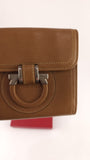 Salvatore Ferragamo Tan Leather Compact Wallet - G0416