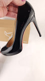 Christian Louboutin Black Patent Leather 4" Heels, Size 38 - G0415