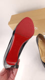 Christian Louboutin Black Patent Leather 4" Heels, Size 38 - G0415