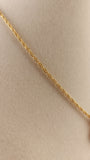 Nina Ricci Gold Tone Necklace w/ Tear Drop Charm - 3020