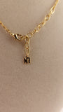 Nina Ricci Gold Tone Necklace w/ Rhinestone Circle Charm - 3021