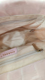 Chanel Pink Nylon Travel Line Small Hand Bag - G0437