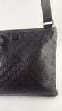 Gucci GG Brown Leather Messenger Bag - G0402