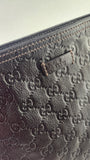 Gucci GG Brown Leather Messenger Bag - G0402