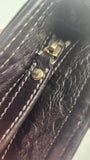 Gucci GG Brown Leather Messenger Bag - G0402