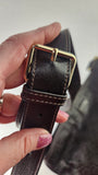Gucci GG Brown Leather Messenger Bag - G0402