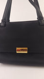 Salvatore Ferragamo Black Leather Shoulder Bag - G0397