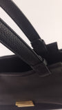 Salvatore Ferragamo Black Leather Shoulder Bag - G0397