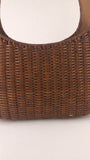 Salvatore Ferragamo Brown Rattan Shoulder Bag - 2977