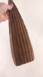 Salvatore Ferragamo Brown Rattan Shoulder Bag - 2977