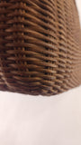 Salvatore Ferragamo Brown Rattan Shoulder Bag - 2977