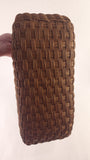Salvatore Ferragamo Brown Rattan Shoulder Bag - 2977