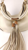 Gucci Ivory Leather Indy Babouska Hobo Bag - G0442